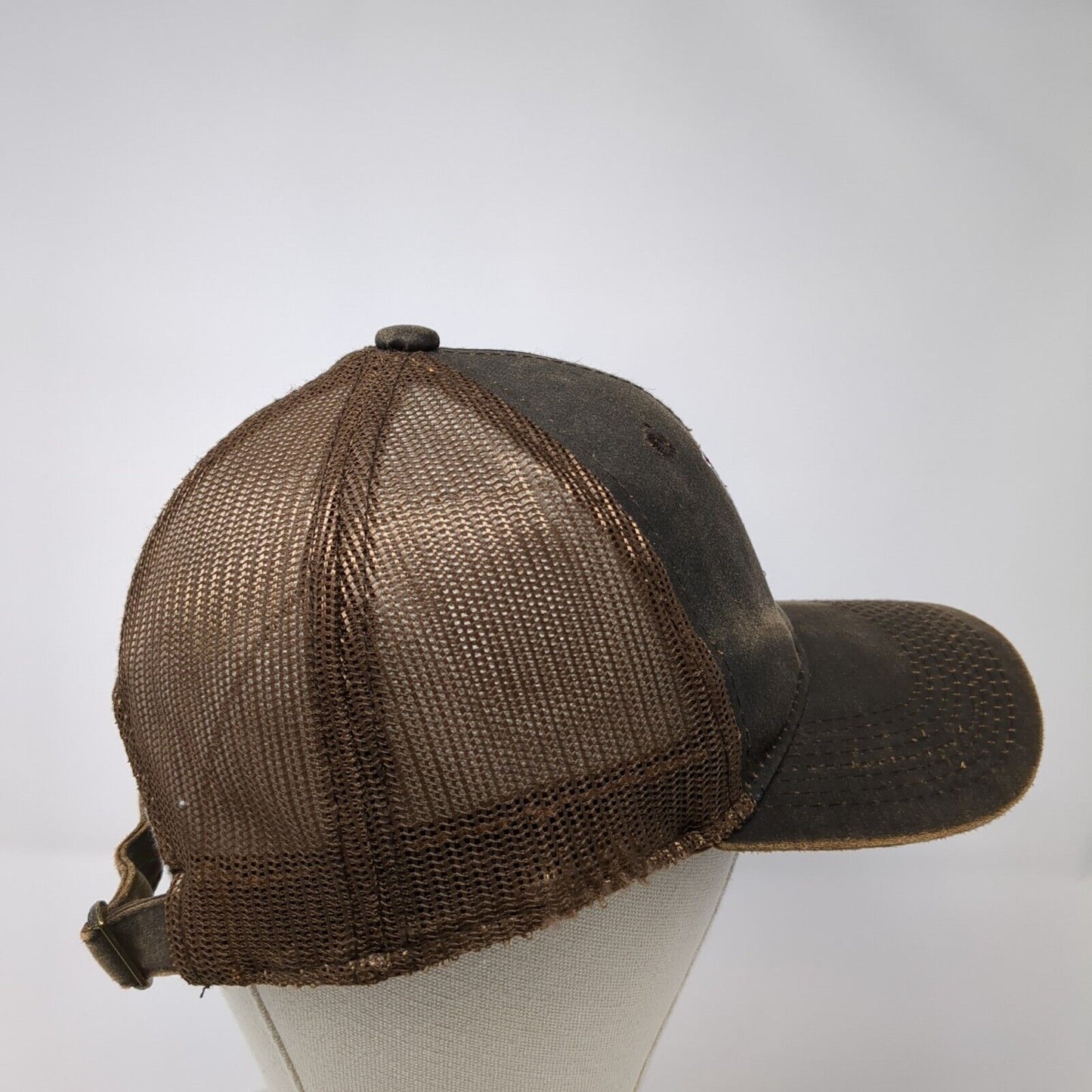 Drafters Ink Slideback Trucker Hat Brown One Size Mesh Back The Game