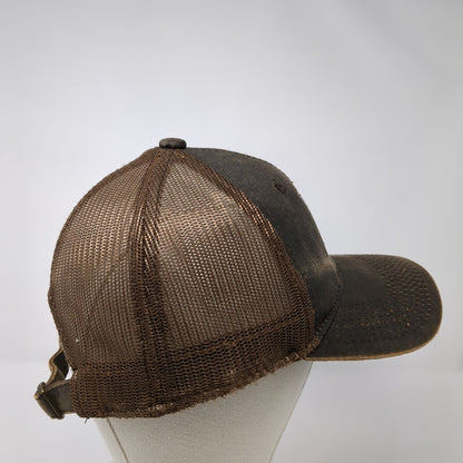 Drafters Ink Slideback Trucker Hat Brown One Size Mesh Back The Game