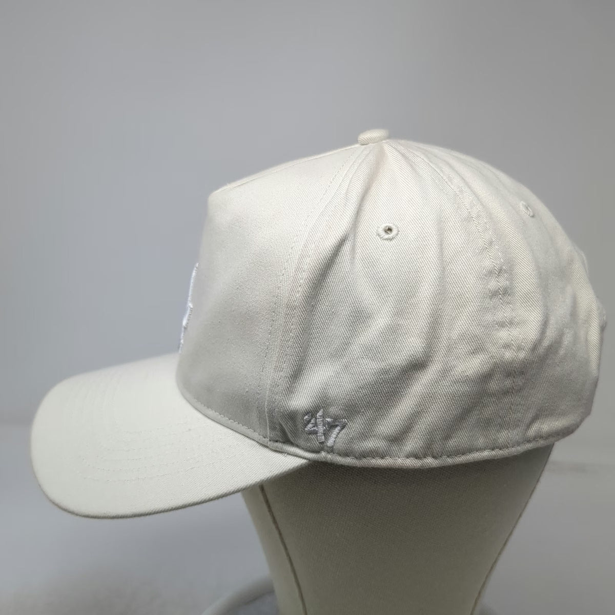 Los Angeles Dodgers MLB '47 5 Panel White Hat One Size Snapback Embroidered Logo