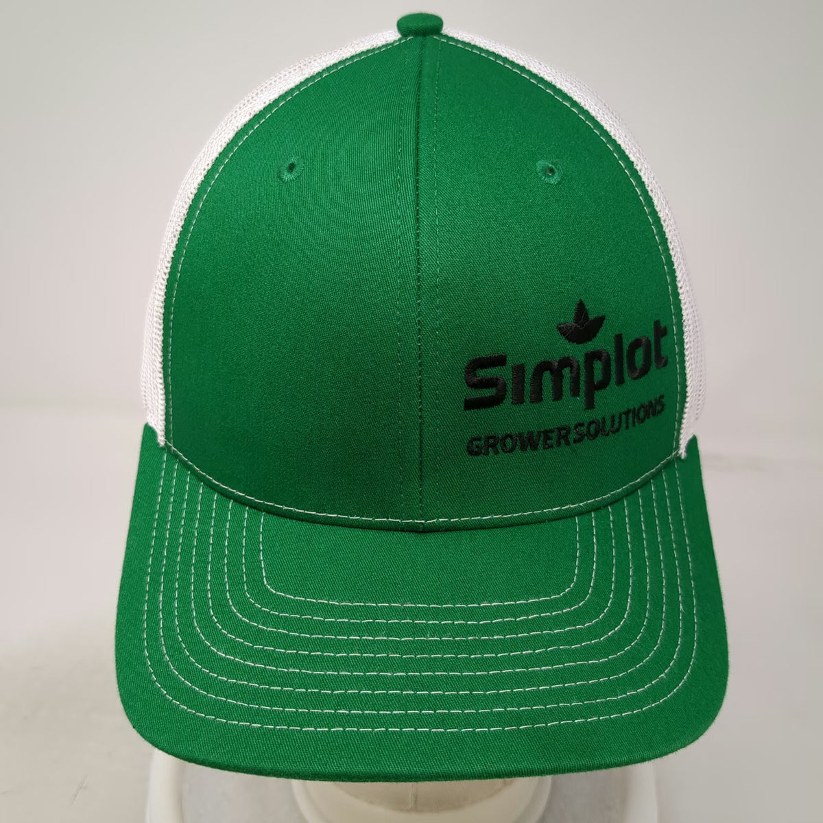 Richardson Trucker Hat Green White One Size Simplot Grower Solutions Snapback