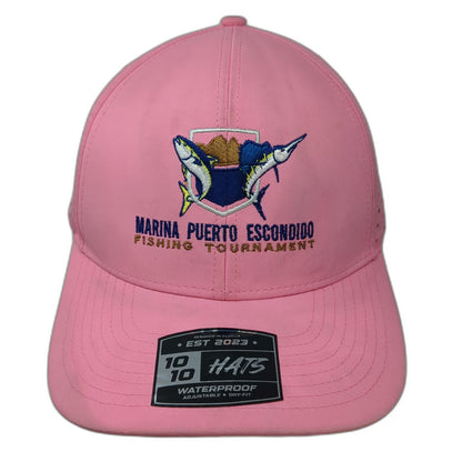 10/10 Hats Trucker Hat Pink One Size Waterproof Fishing Tournament Snapback