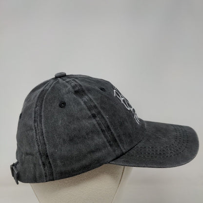 Bride Tribe Slideback Hat Gray One Size Embroidered Adjustable Cotton