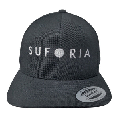 Suforia Snapback Hat Black One Size Embroidered The Classics Yupoong