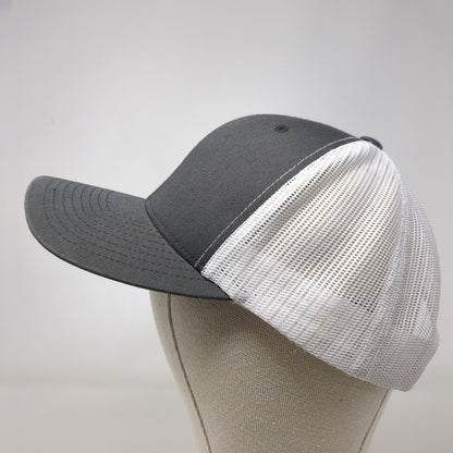 The Classics Yupoong Snapback Trucker Hat Gray OS Adjustable Mesh Back Blank