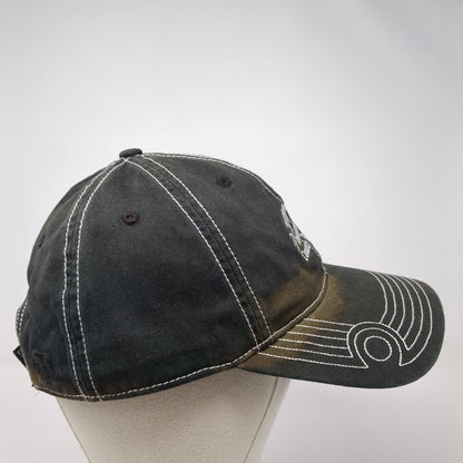 Plantation Country Club Strapback Hat Black One Size Adjustable Ivory