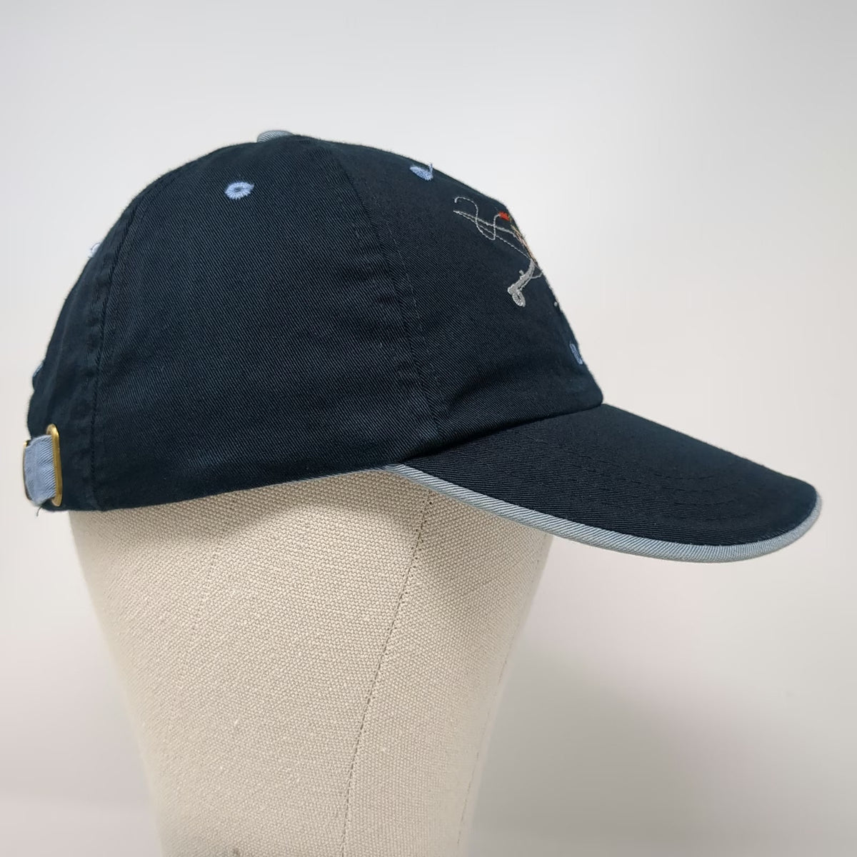 Polar Graphics Baseball Cap Black One Size Idaho Fishing Trout Embroidered Hat