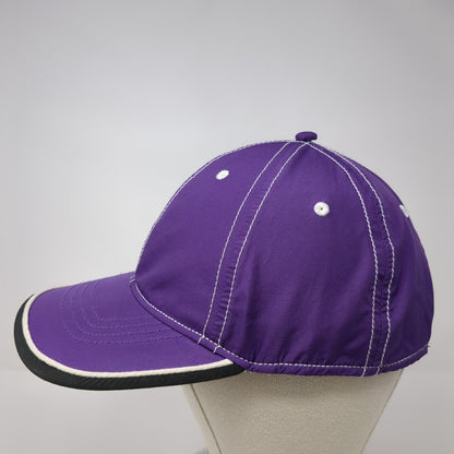 Infinity Headwear Strapback Hat Purple OSFA Adjustable Vented Hole Blank