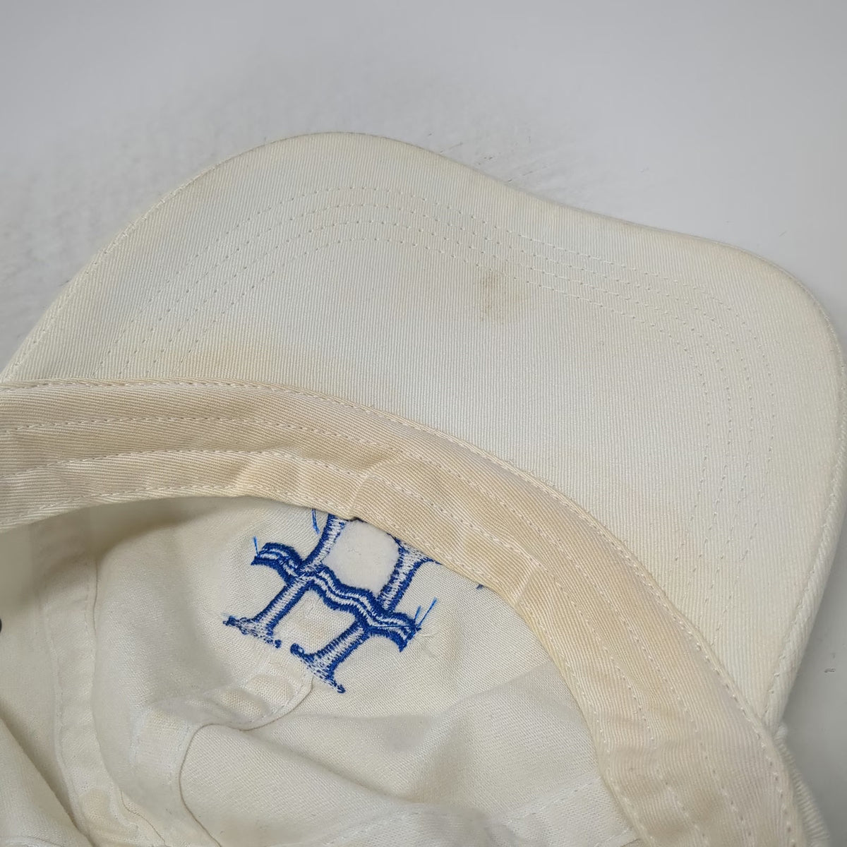 Anvil Baseball Cap White One Size Highbourne Cay Exuma Bahamas Strapback Hat
