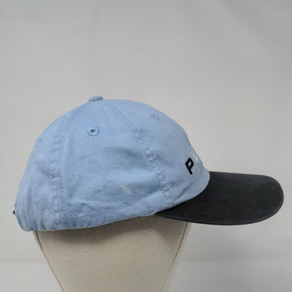 Pepsi Strapback Hat Blue OSFA Adjustable Embroidered Colorblock 6 Panel