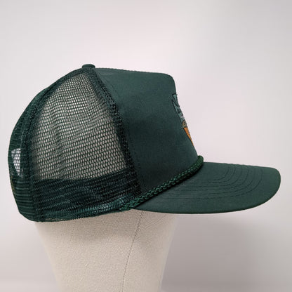 Otto Trucker Hat Green One Size Kootenai Tribe Idaho Fisheries Program Rope