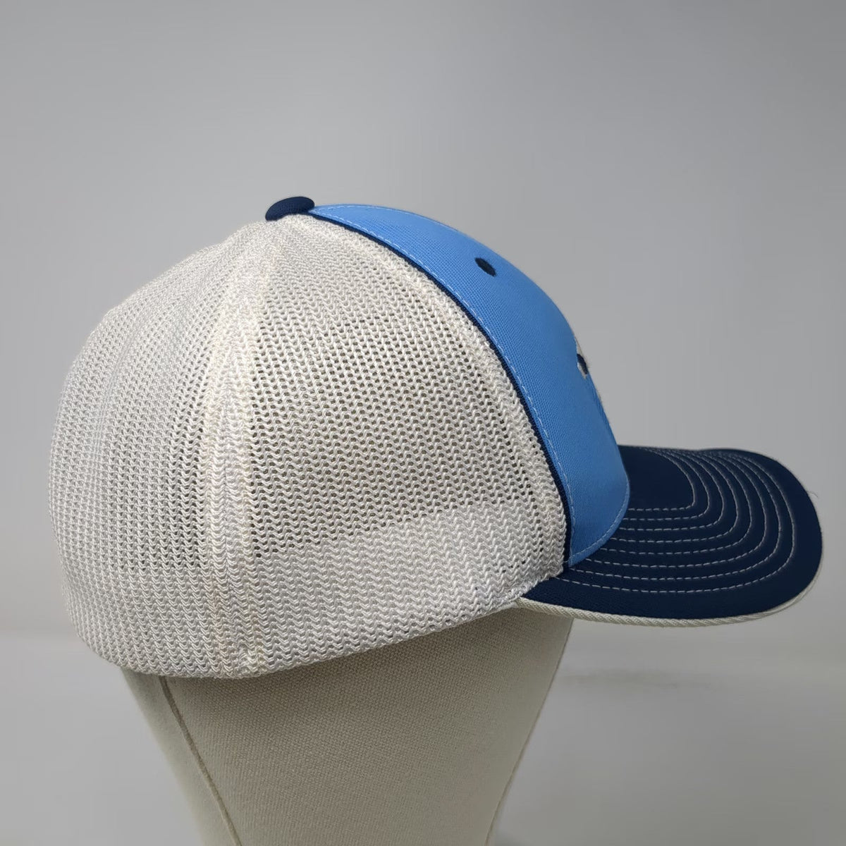 Pacific Headwear Baseball Cap Blue 7 3/8 SPF Baseball Mesh Back Flexfit Hat