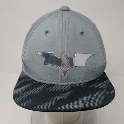Batman Youth Snapback Hat Gray OSFA Adjustable Vented Holes 6 Panel Under Armour
