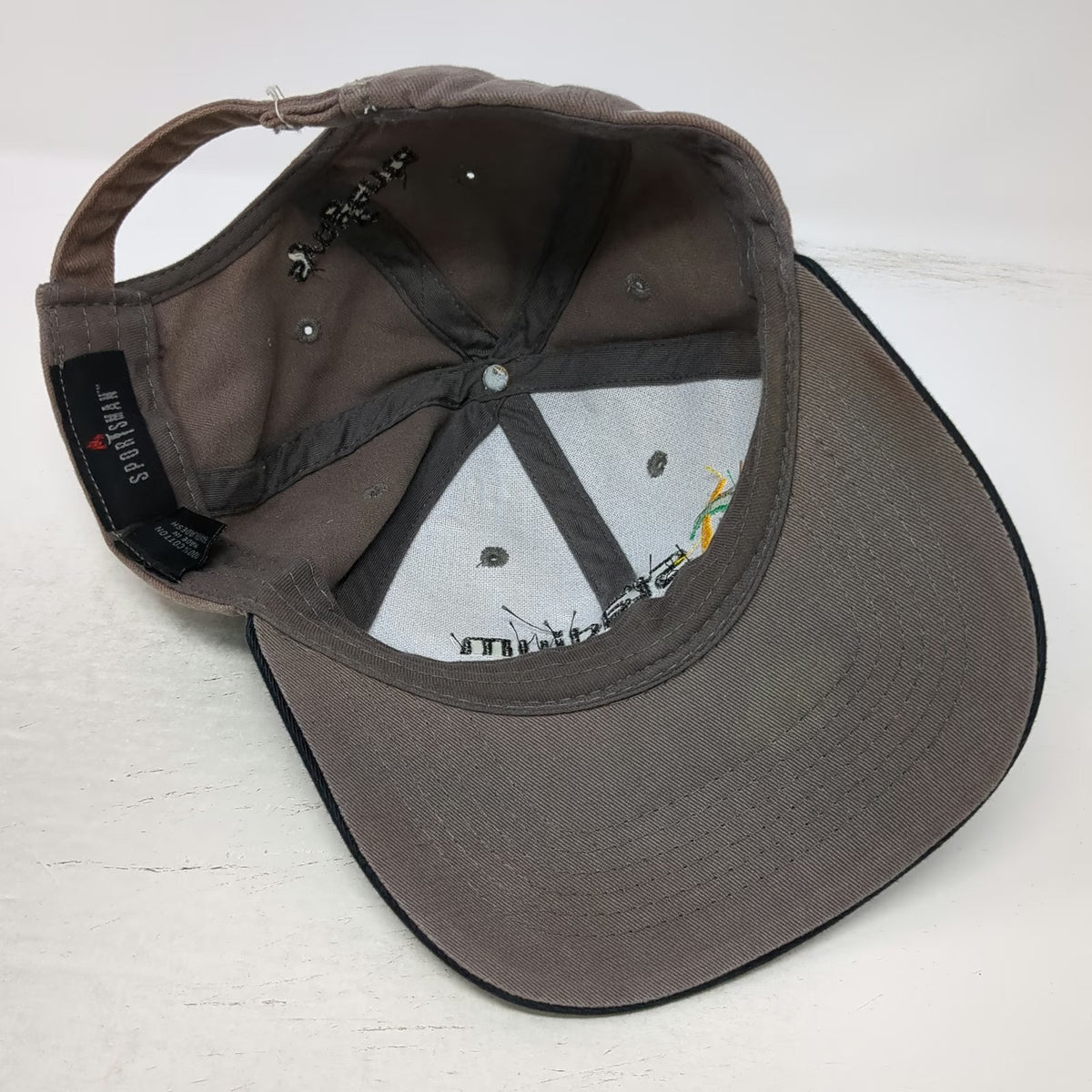 Sportsman Syngenta Stadium Gray Baseball Cap One Size Slideback Cotton Hat