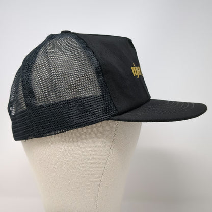 NJEA NEA Trucker Hat Black One Size Snapback Mesh Education Association Union