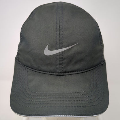Nike Baseball Cap Black One Size Dri-FIT Featherlight Strapback Running Hat