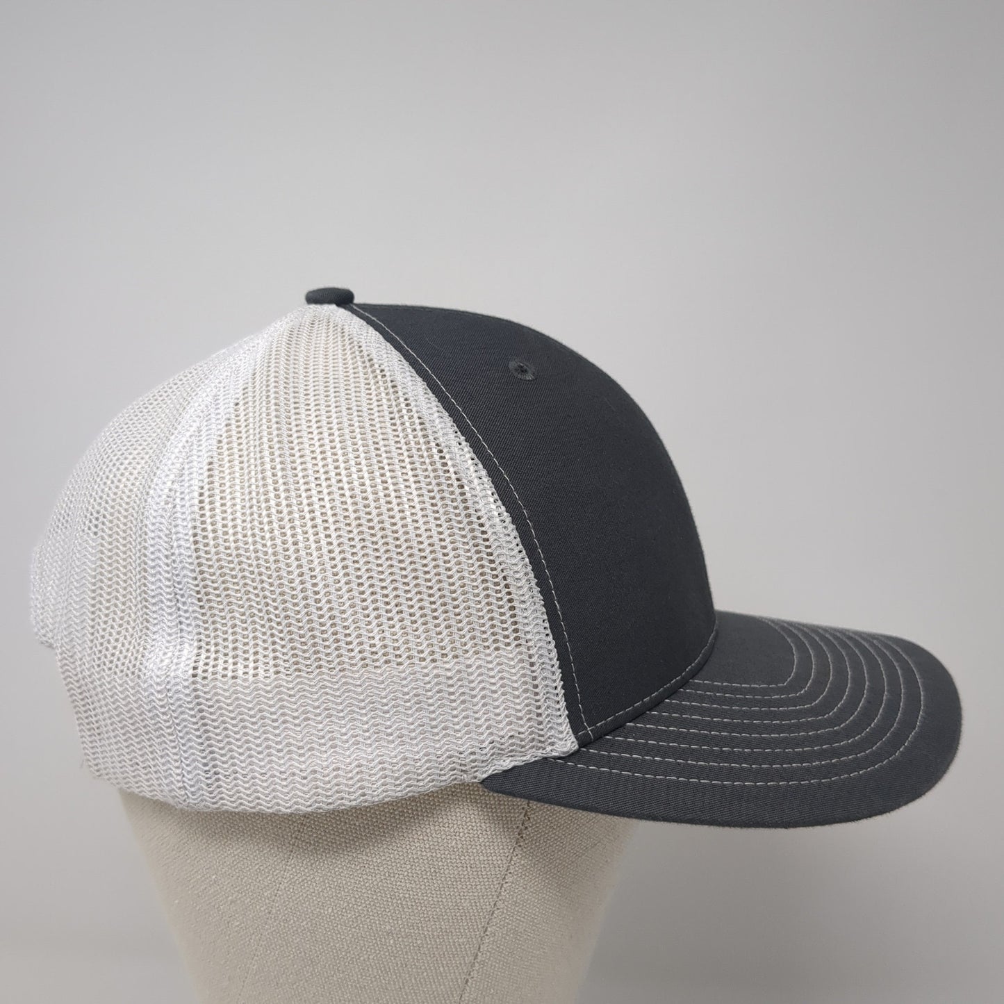 FH Fitness Snapback Trucker Hat Gray One Size Mesh Back Richardson
