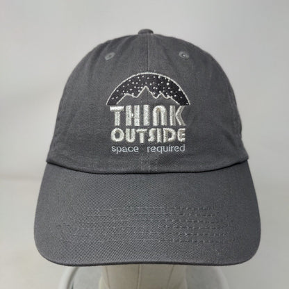 Think Outside Space Required Slideback Hat Gray One Size Embroidered