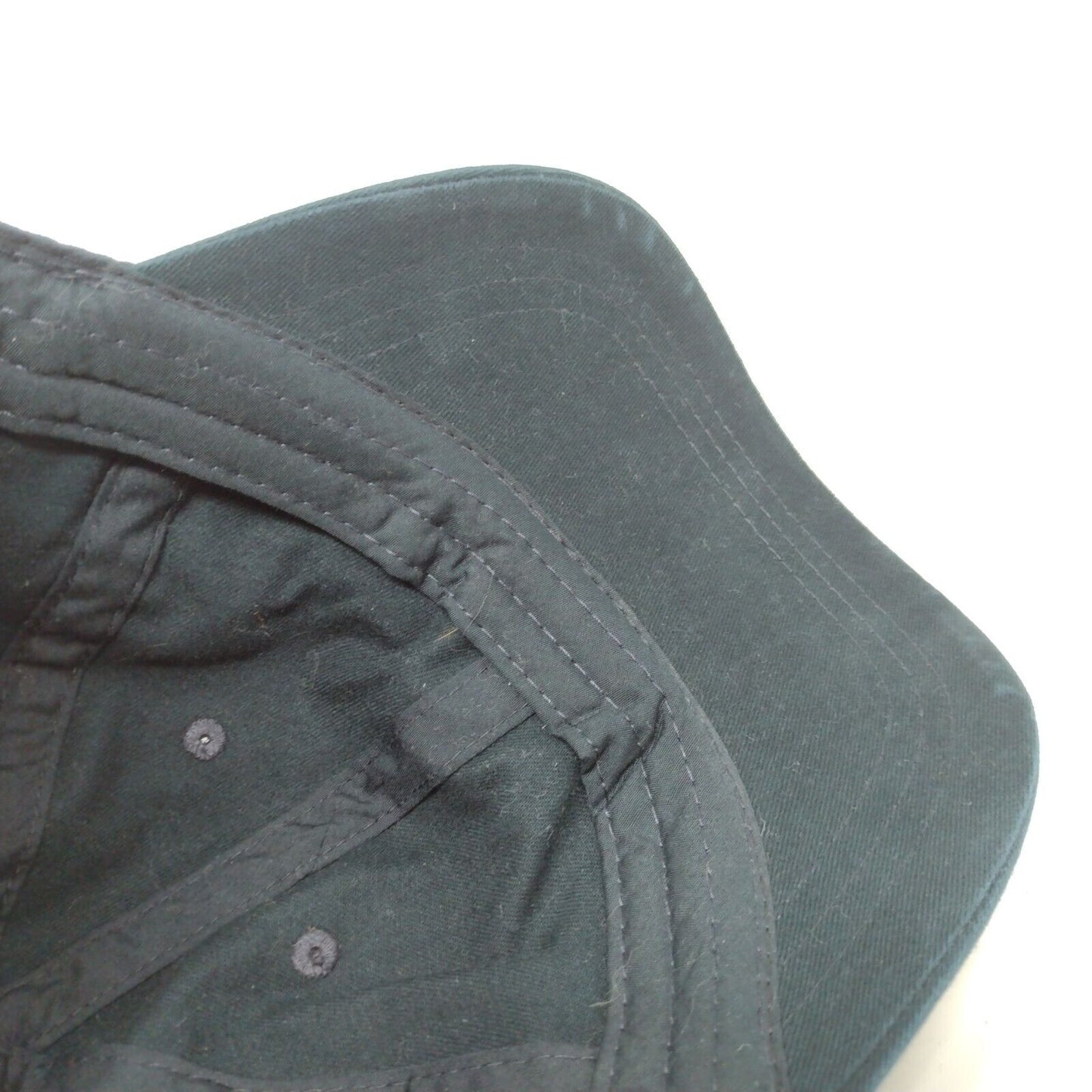 Unbranded Slideback Hat Black One Size Adjustable Vented Holes 6 Panel Blank