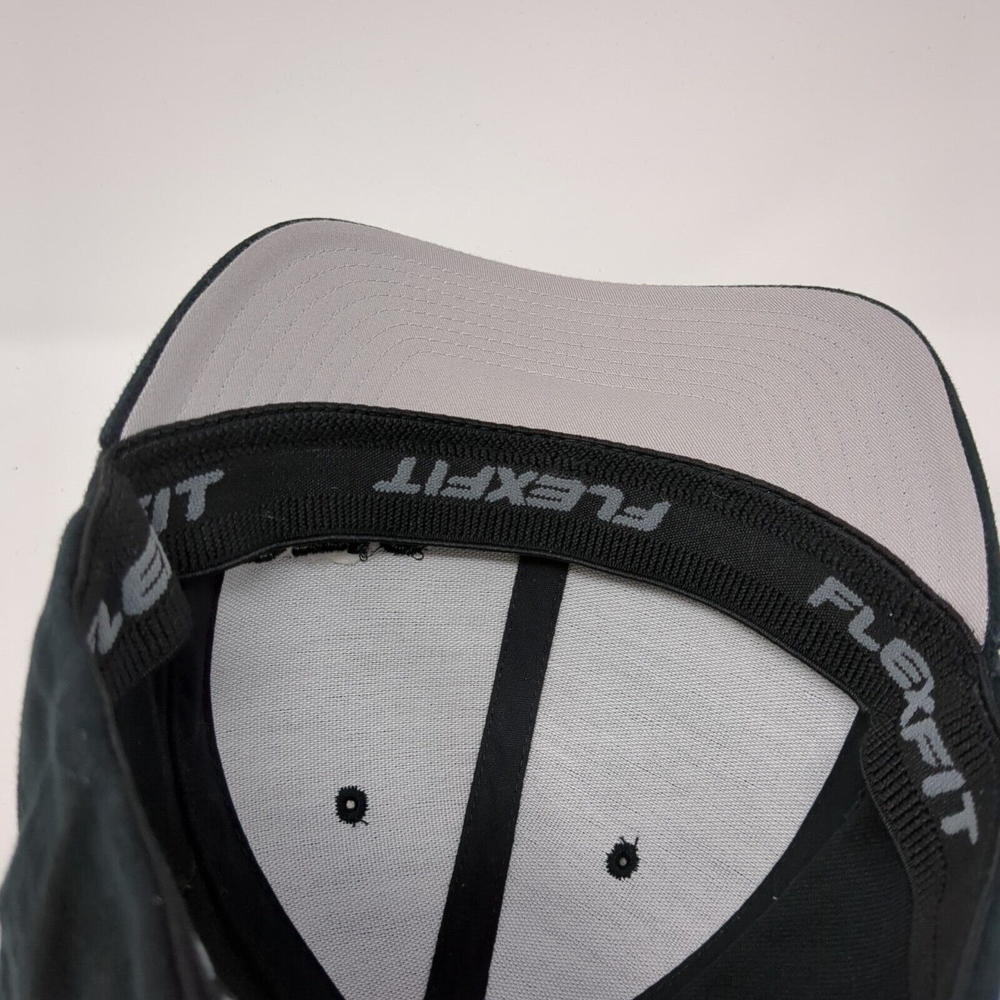 Otis Fitted Hat Black S-M Embroidered Solid 6 Panel Flexfit Yupoong