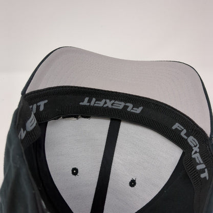 Otis Fitted Hat Black S-M Embroidered Solid 6 Panel Flexfit Yupoong