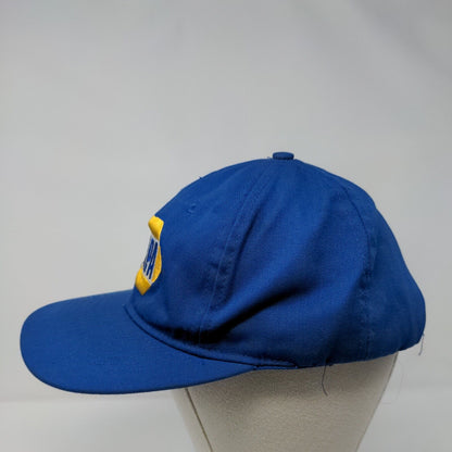 NAPA Snapback Hat Blue OSFA Adjustable Embroidered Vented Holes Tex Kap