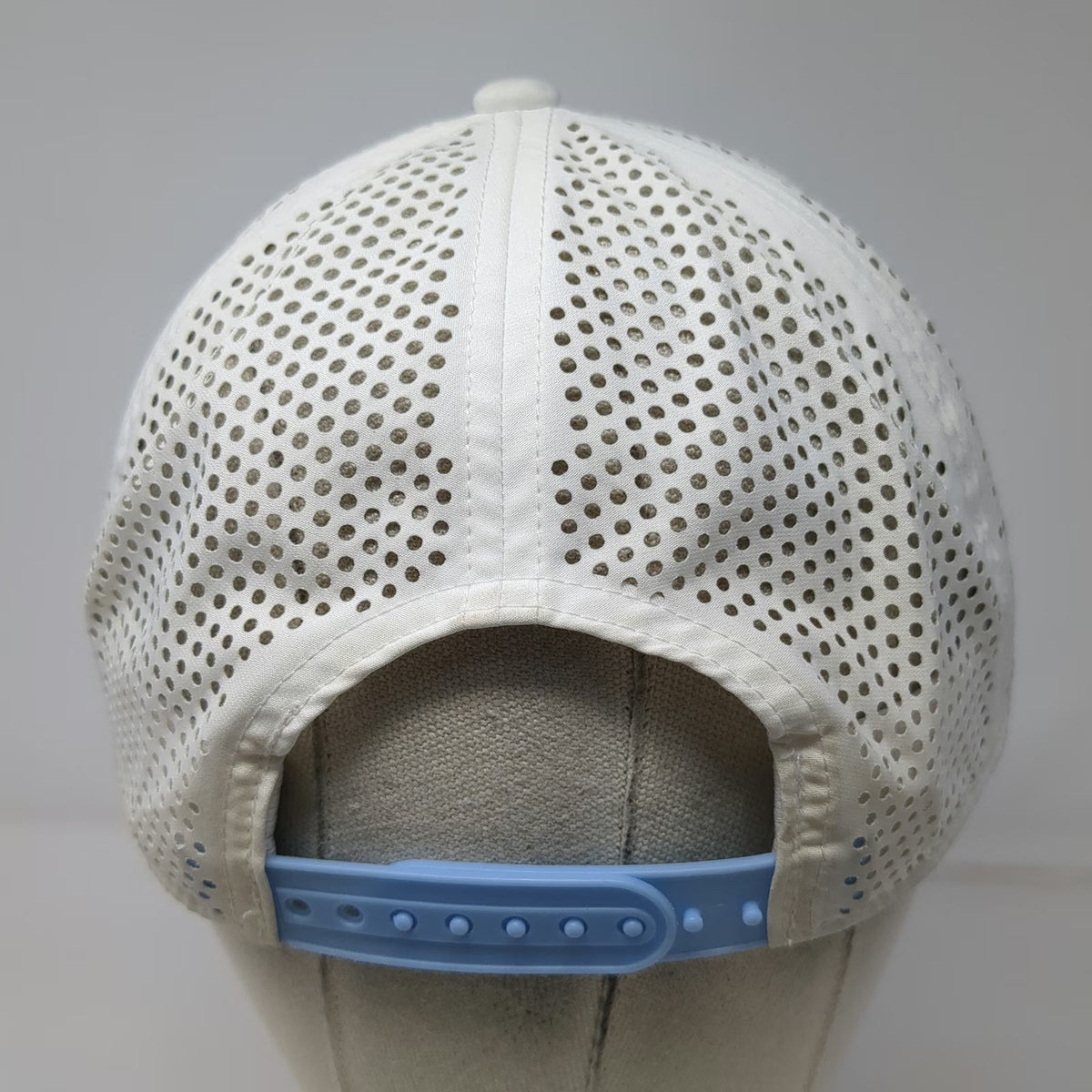 Good Good Golf White Trucker Hat One Size Blue Rope Script Mesh Back Snapback
