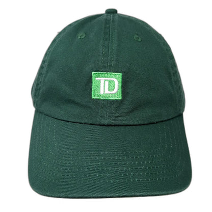 Fersten Worldwide Baseball Cap Green One Size Slideback TD Bank Logo Cotton Hat
