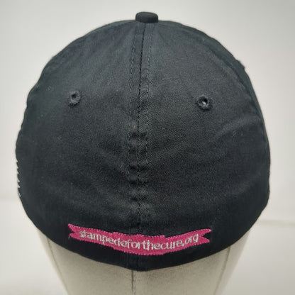 Baseball Cap Black One Size Stampede for the Cure Pink Ribbon Distressed Hat