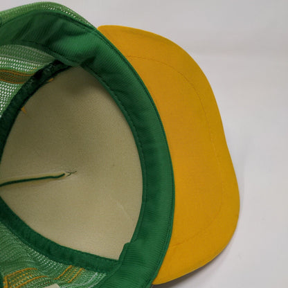 International Hats Mens Snapback Mesh Back Trucker Hat Green OSFA Notre Dame VTG