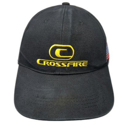 Baseball Cap Black One Size Crossfire Shooting Gear American Flag Logo Hat