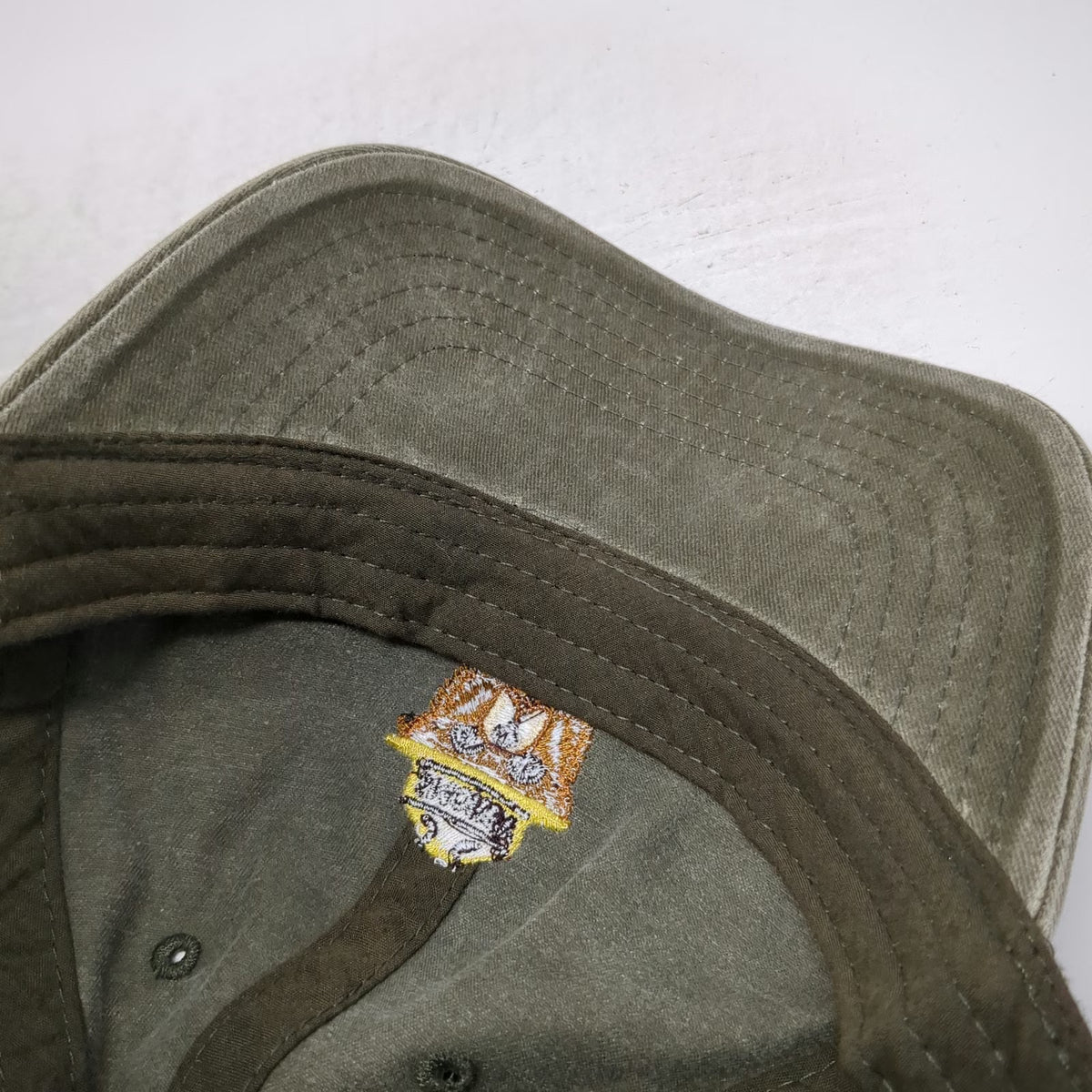 Mad Engine Baseball Cap Green OS Smokey Bear Embroidered Slideback Cotton Hat