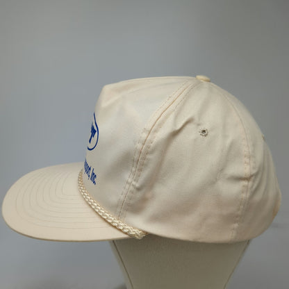 Nissin 5 Panel Beige One Size TCT Trans Continental Transport Rope Hat Slideback