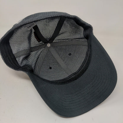 Columbia PFG Men's Fitted Mesh Back Hat Black Size L/XL Embroidered Fish Flag