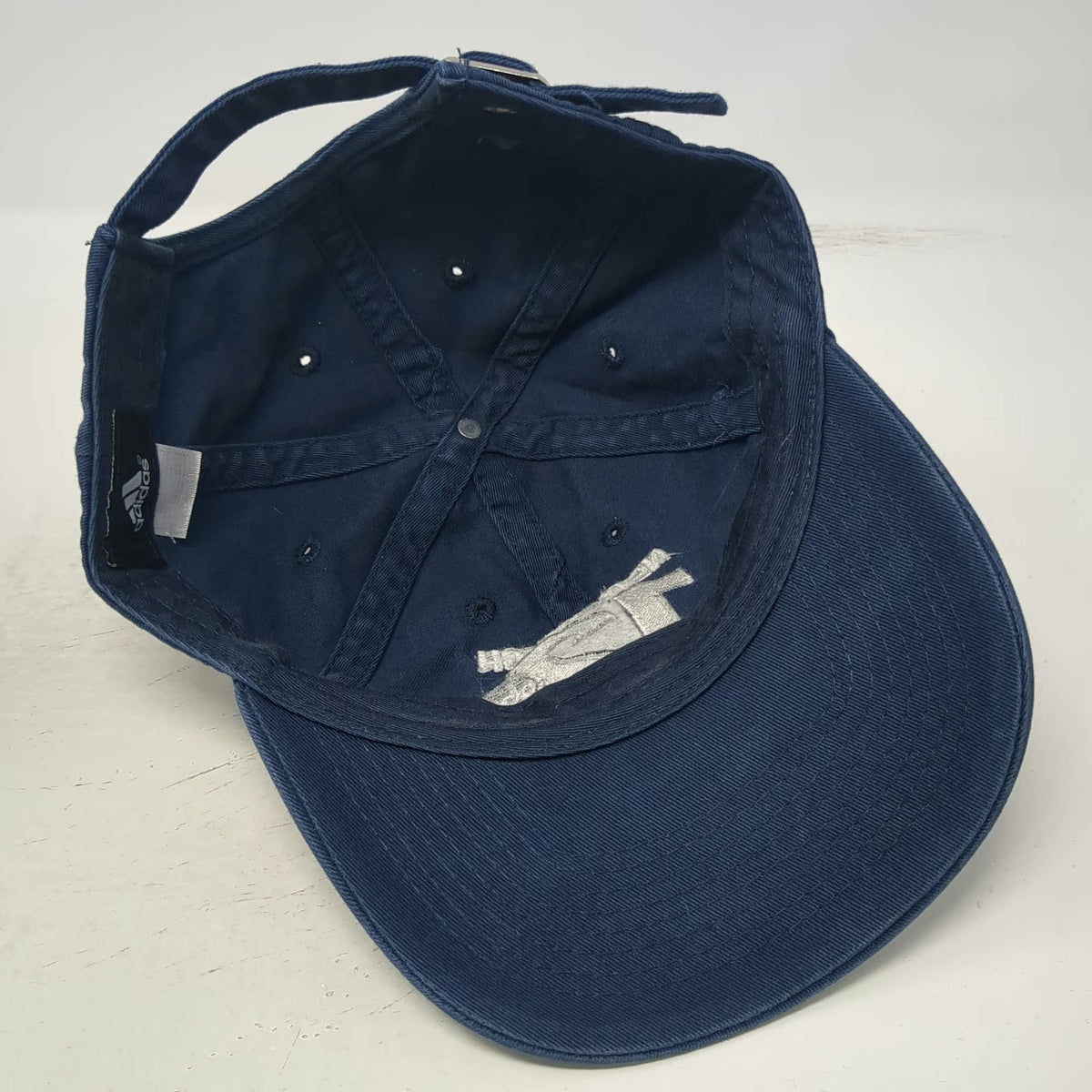 Adidas Baseball Cap Blue One Size NewsWatch 12 ABC Logo Slideback Hat Cotton