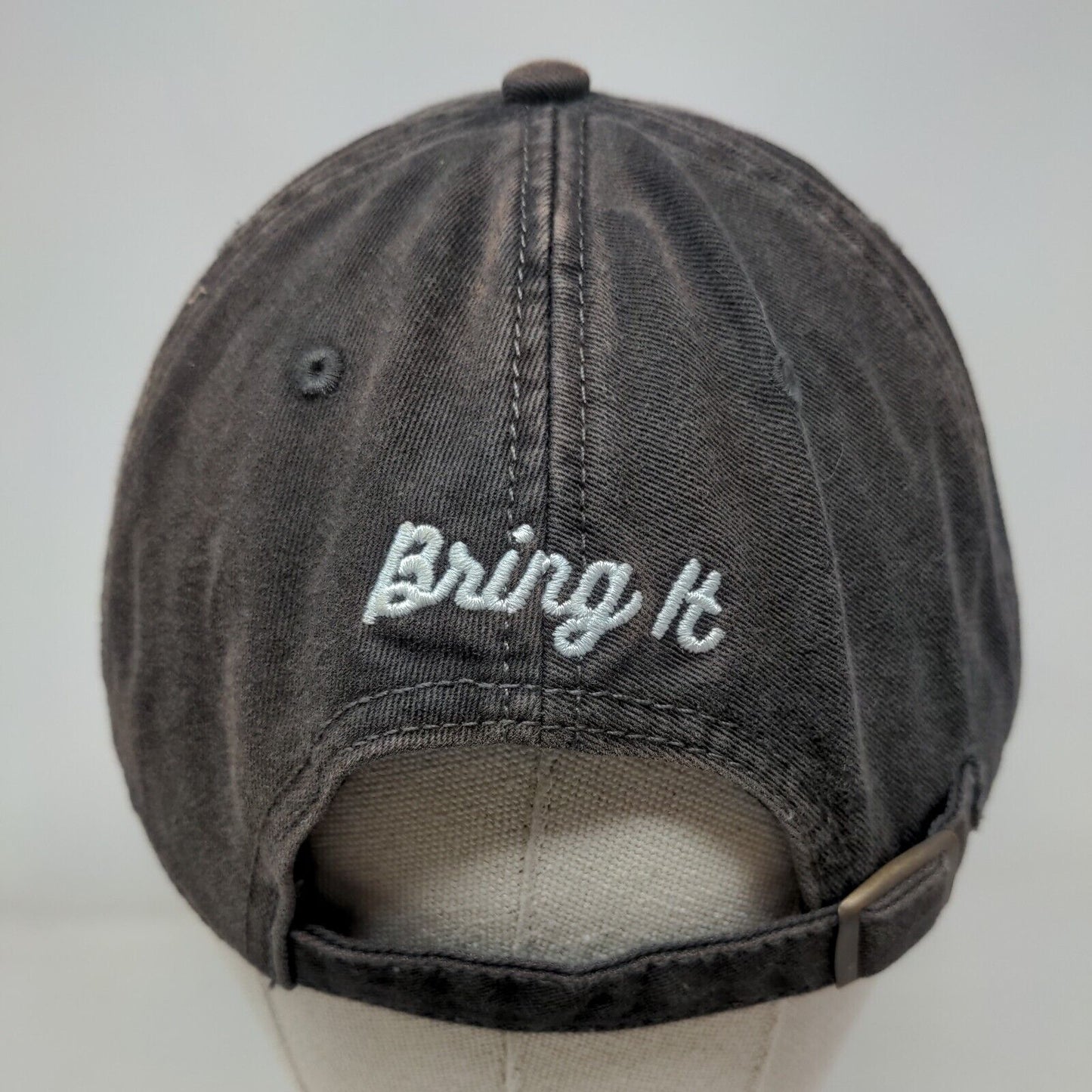 Game Day Bring It Slideback Hat Blue OSFM Adjustable Embroidered State Of Mine