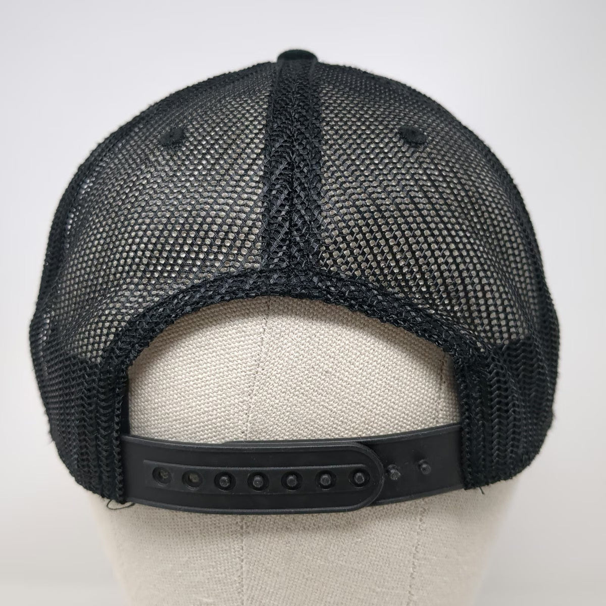 NPA Powersports Auction Black Trucker Hat OSFM Snapback Mesh Motorcycle Patch