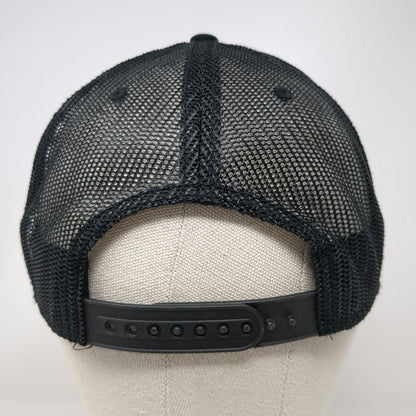 NPA Powersports Auction Black Trucker Hat OSFM Snapback Mesh Motorcycle Patch