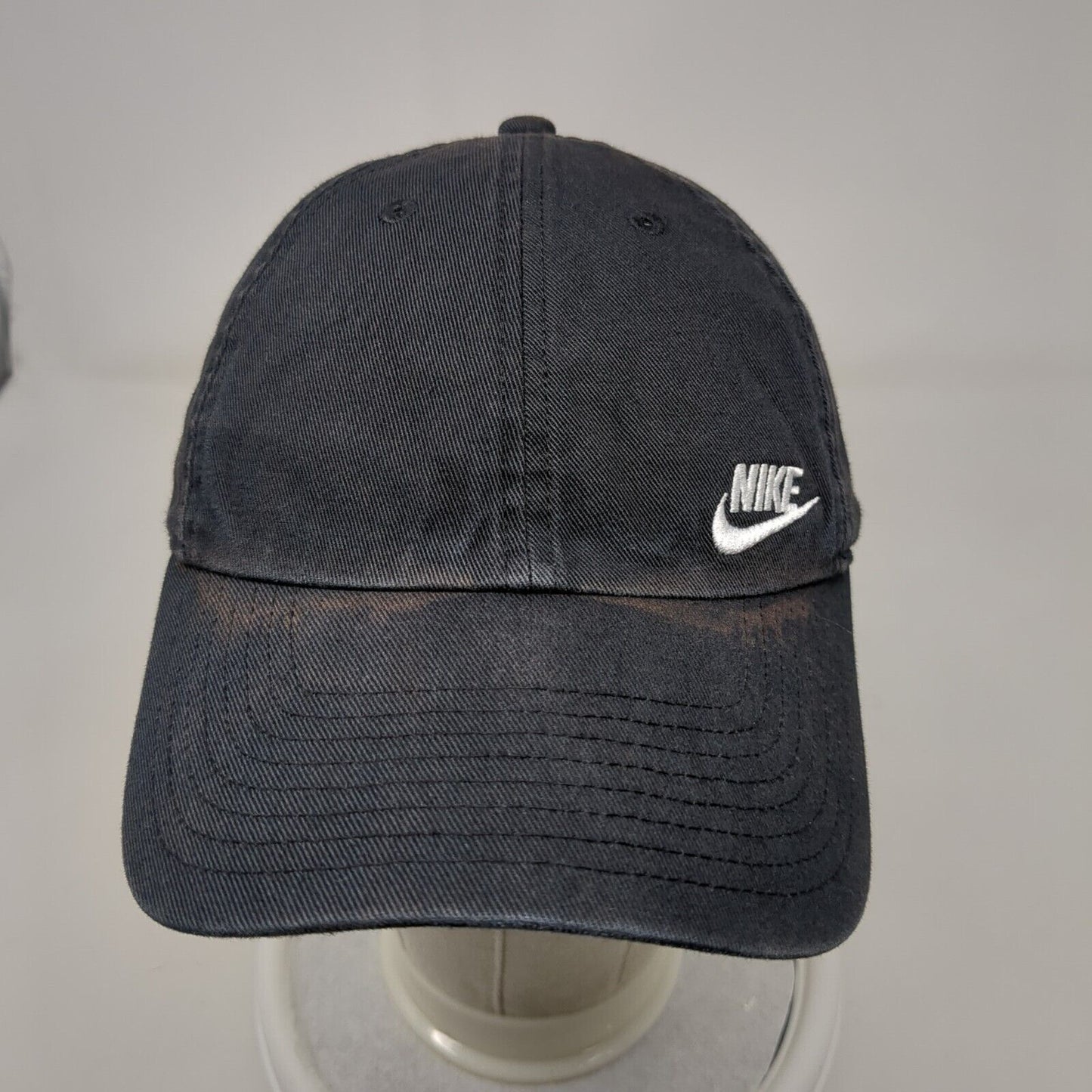 Nike Slideback Hat Black OSFM Adjustable Heritage86 Swoosh 6 Panel