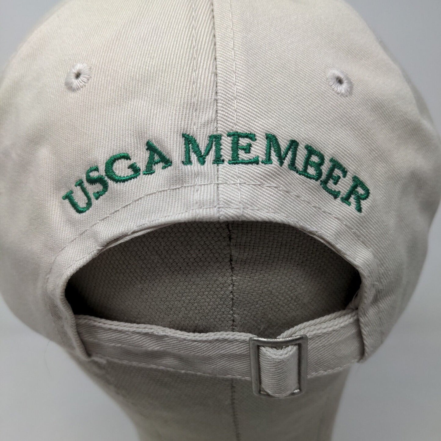 USGA Men's Slideback Hat Tan Adjustable U.S. Open 2007 Oakmont Embroidered Logo