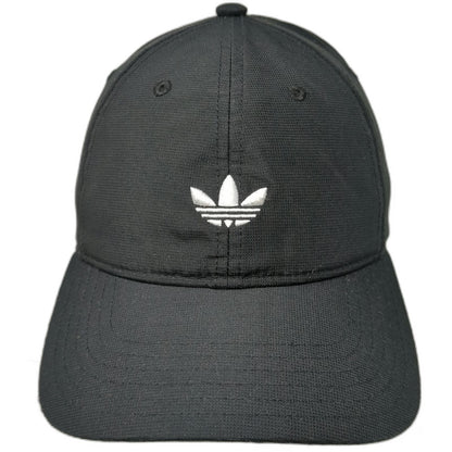 Adidas Baseball Cap Black One Size Trefoil Logo Side Graphic Polyester Strap Hat