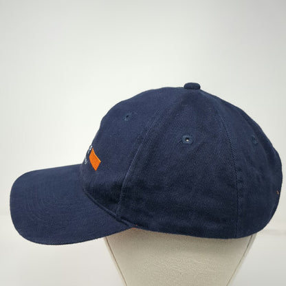 Blue Baseball Cap One Size Nunhems Embroidered Logo Strapback Cotton Orange Hat