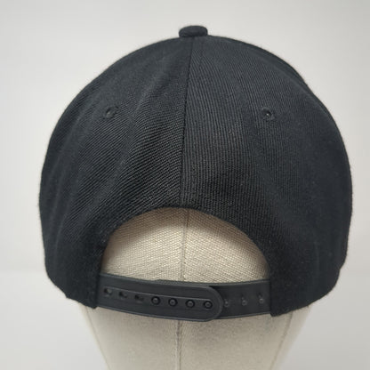 Saltys Tattoo Snapback Hat Black One Size Solid Adjustable 6 Panel