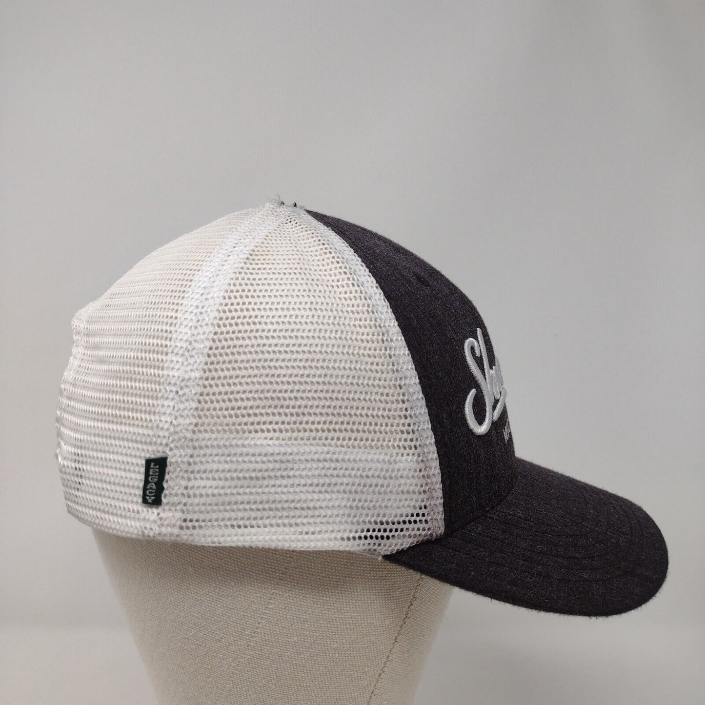 Shore Lodge McCall Idaho Snapback Trucker Hat Gray OSFA Mesh Back Legacy