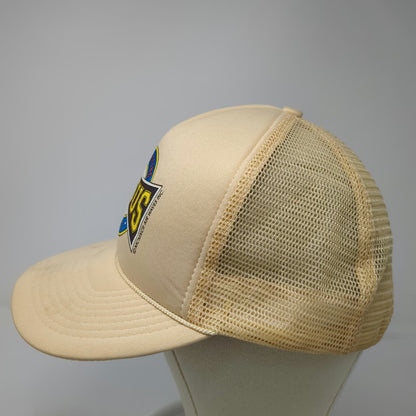 Air Waves Inc Trucker Hat Beige One Size Everlasting Jesus Life Faith Christian
