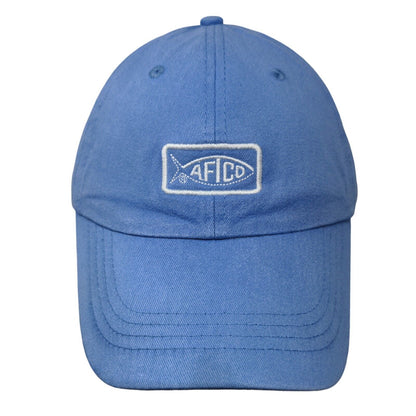 AFTCO Slideback Hat Blue OSFA Embroidered Adjustable Vent Holes