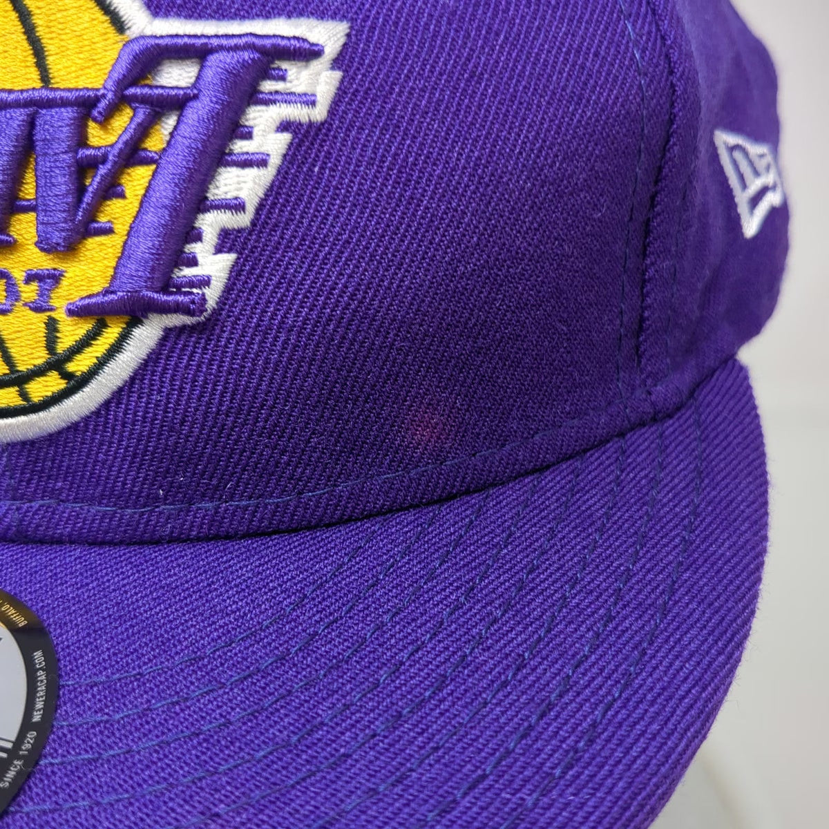 New Era Los Angeles Lakers NBA Snapback Purple One Size Hat Wool Structured Brim