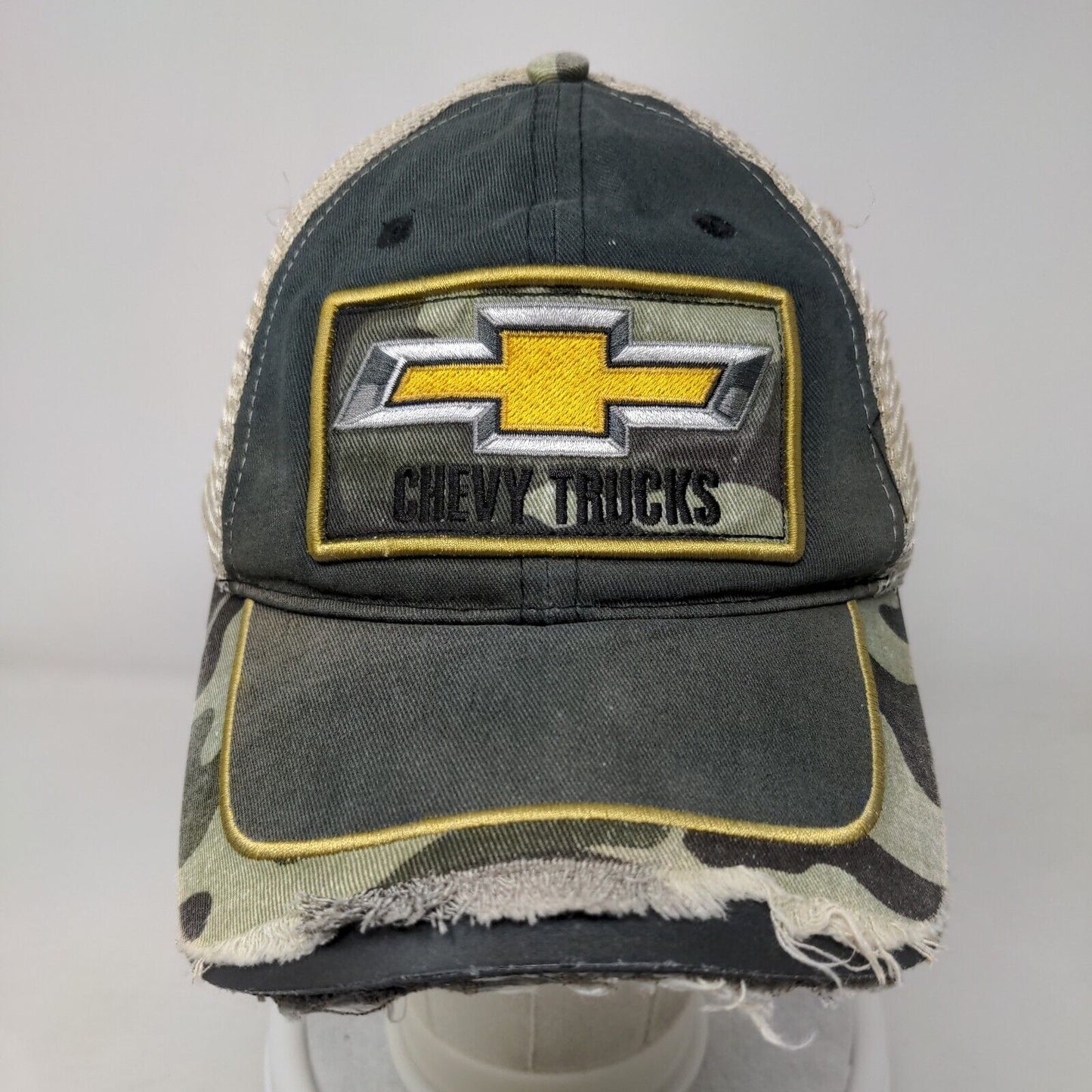 Chevy Trucks Snapback Mesh Back Trucker Hat Multi OSFM Camouflage