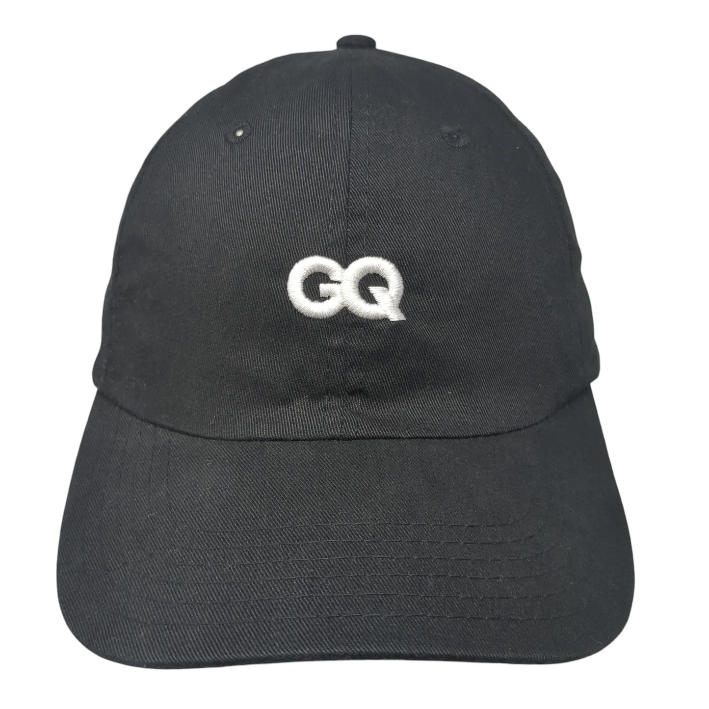 GQ Slideback Hat Black One Size Embroidered Proud Subscriber 6 Panel