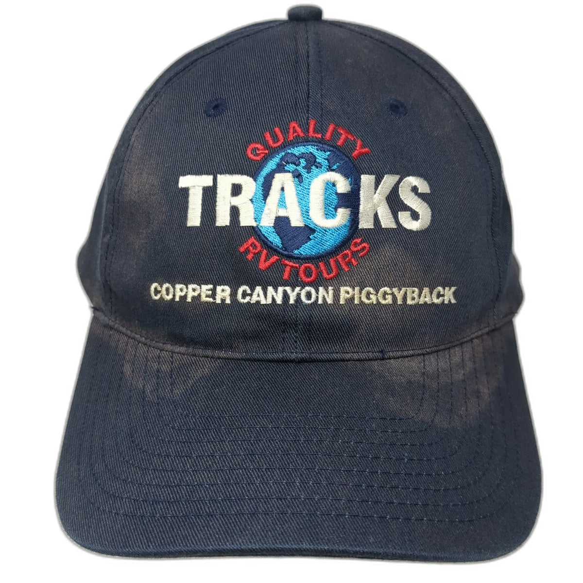 Quality Tracks RV Tours Copper Canyon Piggyback Blue One Size Baseball Cap Hat