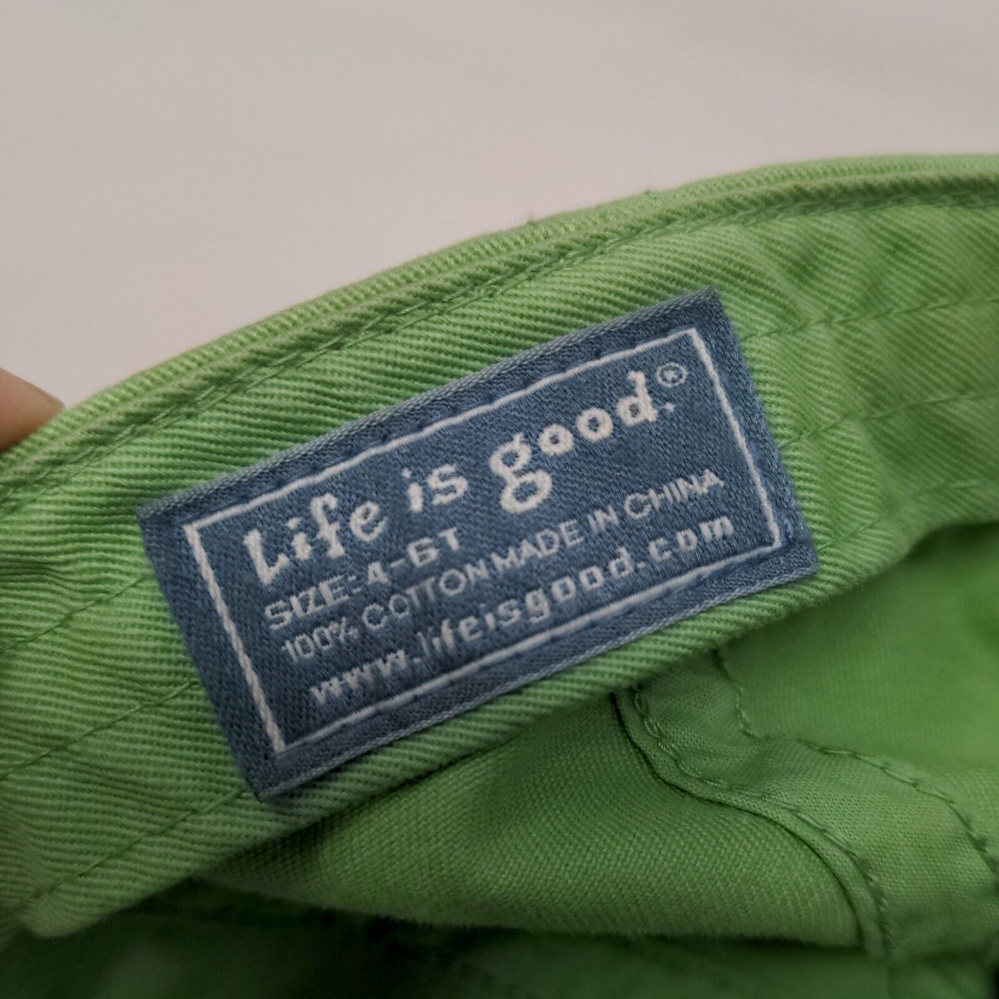 Jake Soccer Life Is Good Kids Strapback Hat Green 4-6T Embroidered